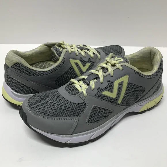 Vionic 335 Satima Active Sneaker in Grey/Yellow